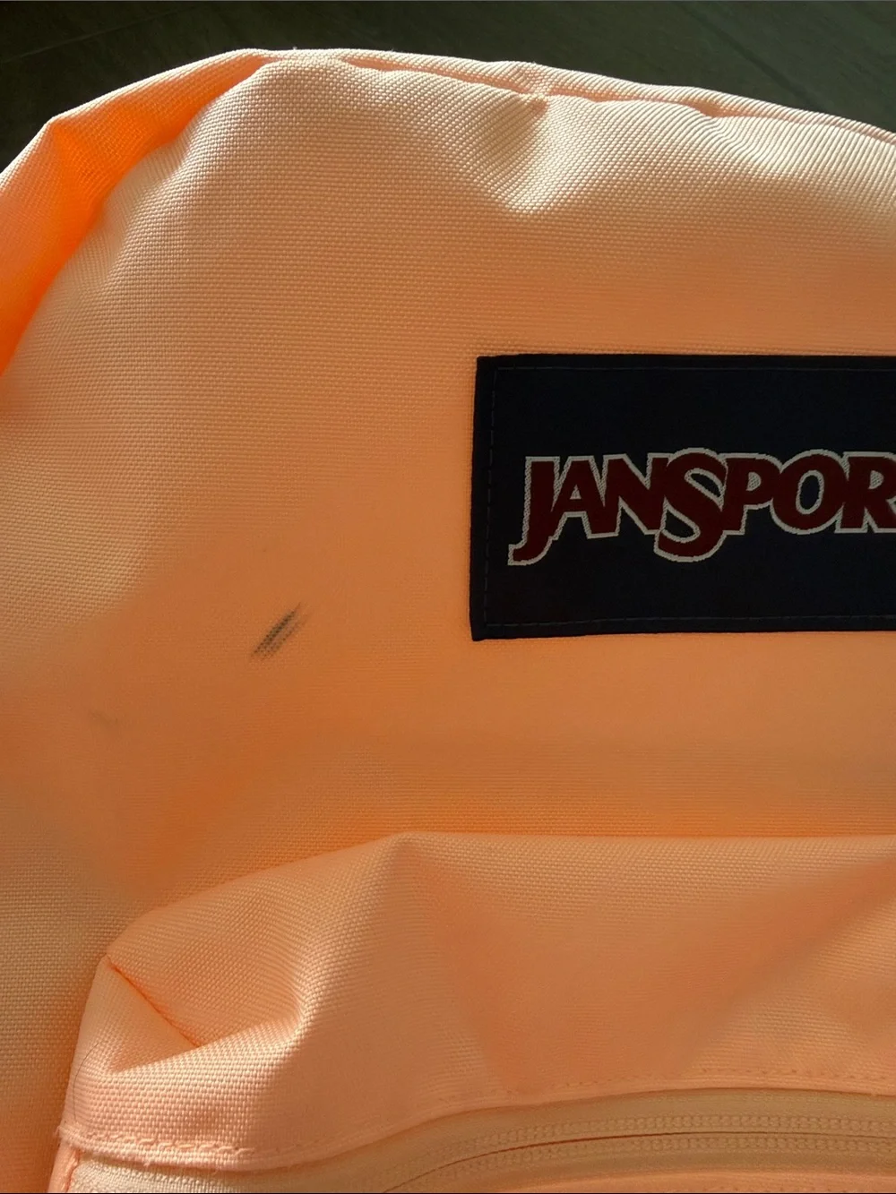 Neon peach backpack
